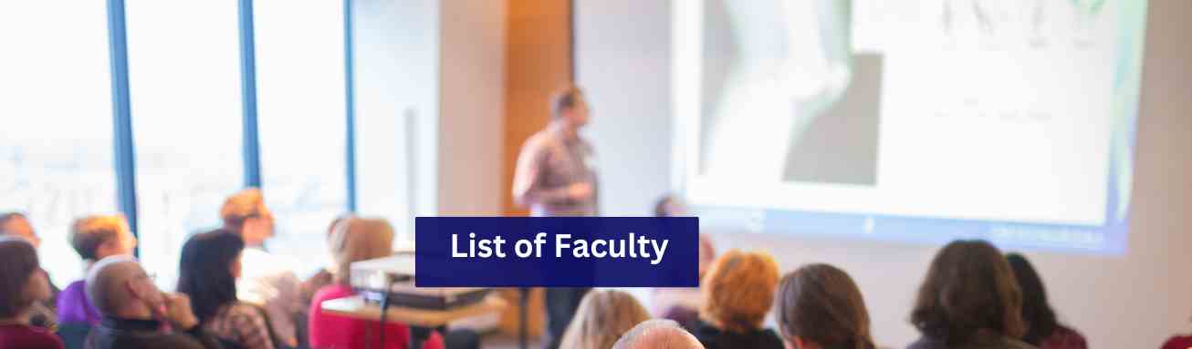 List of Faculty